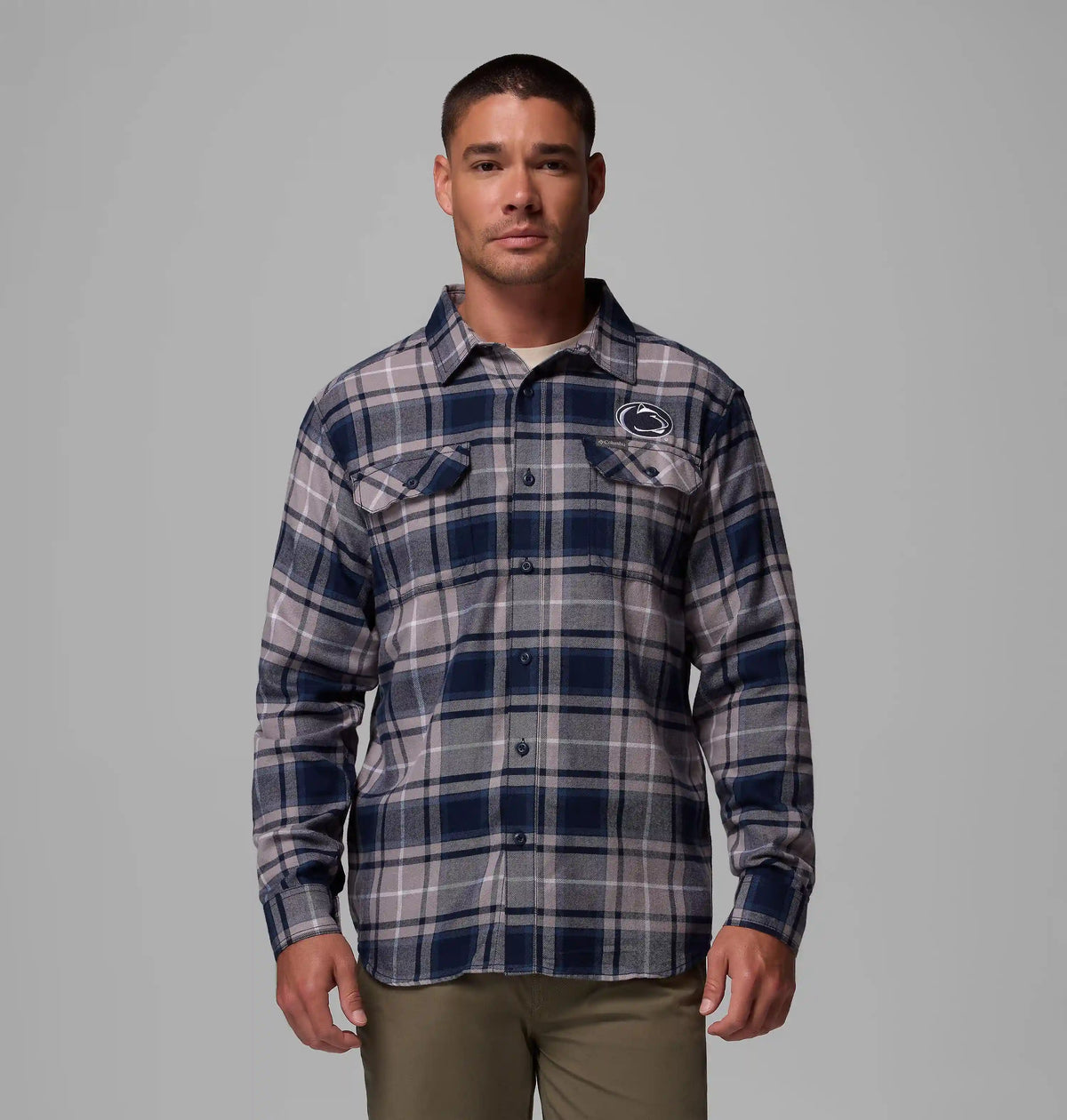 Men's Collegiate Flare Gun Flannel Long Sleeve Shirt - Penn State