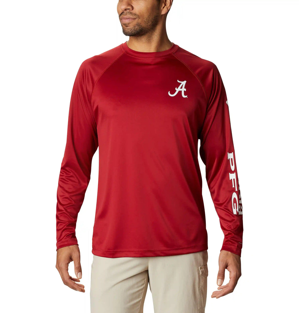 Men's Collegiate PFG Terminal Tackle Long Sleeve Shirt - Tall - Alabama