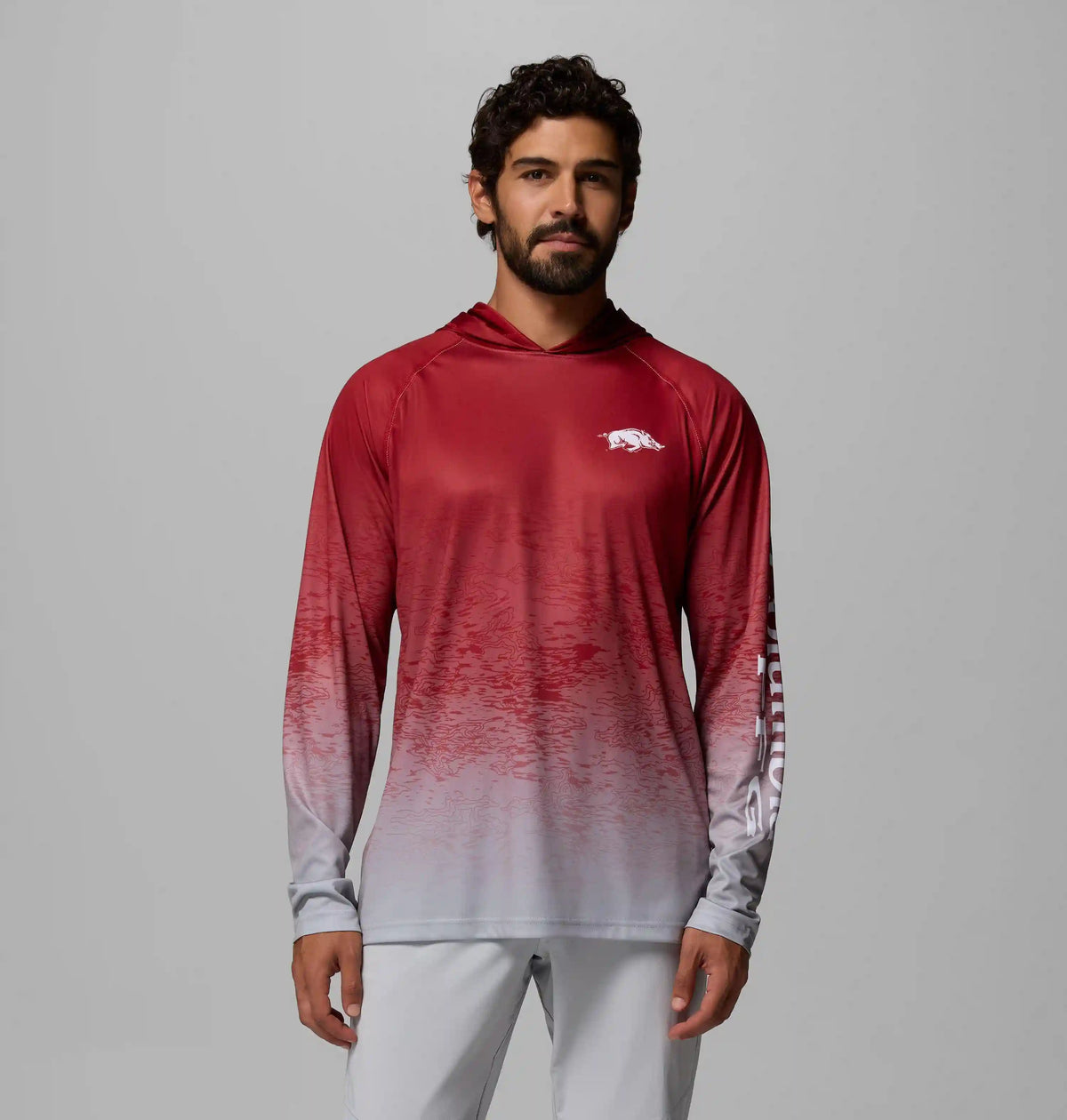 Men's Collegiate PFG Super Terminal Tackle Hoodie - Arkansas