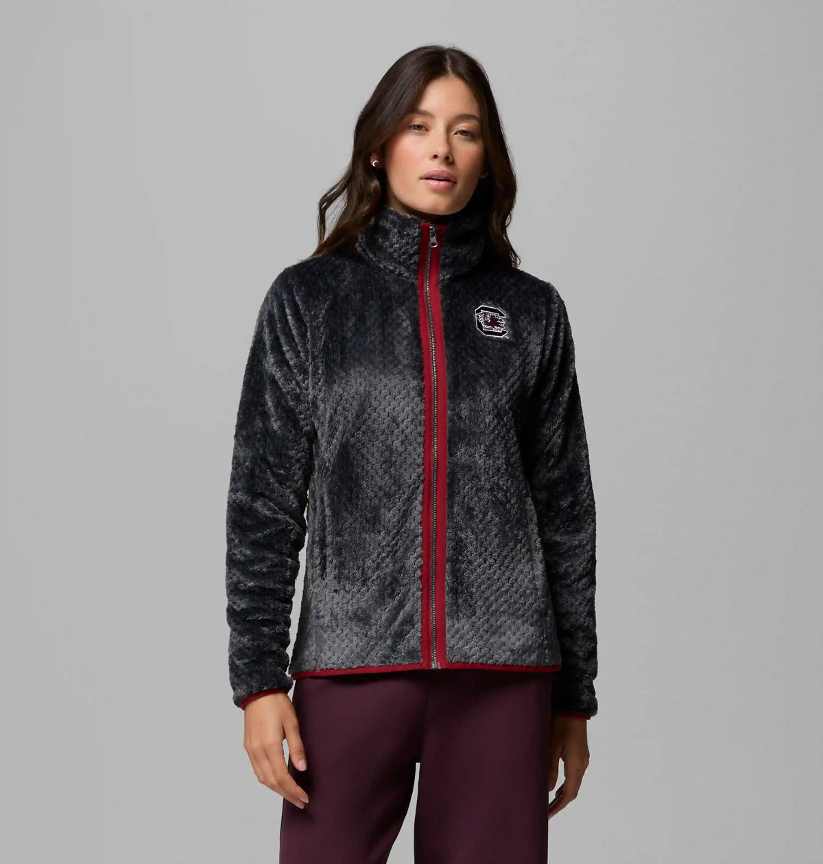 Women's Collegiate Fire Side II Sherpa Full Zip Fleece - South Carolina