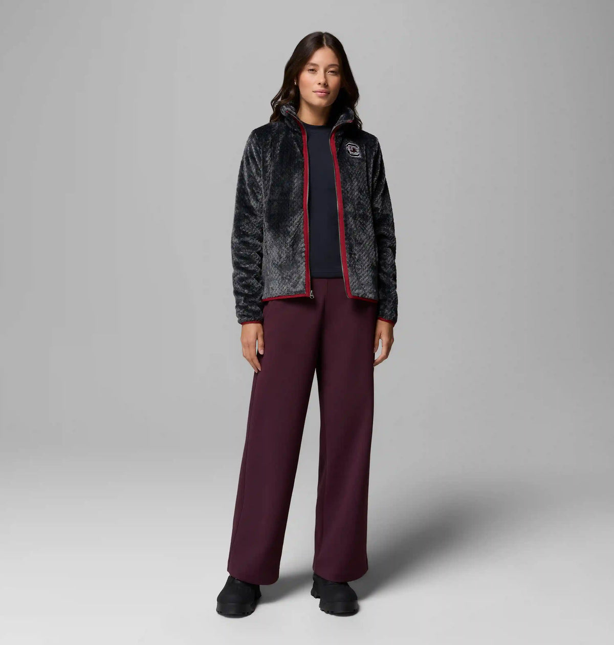 Women's Collegiate Fire Side II Sherpa Full Zip Fleece - South Carolina