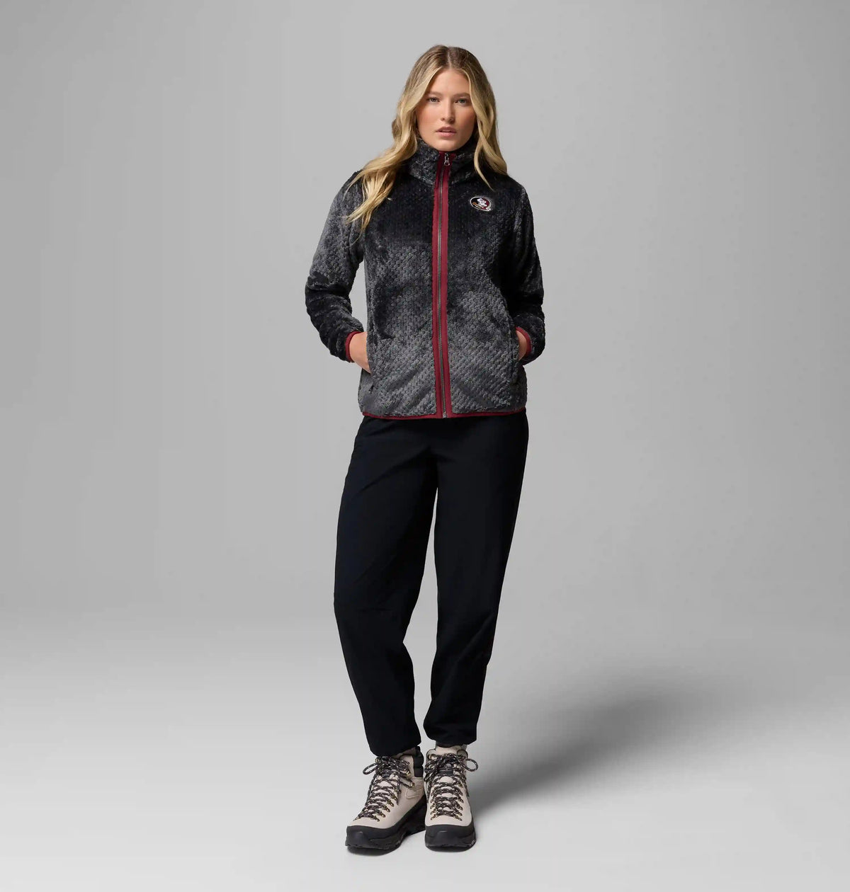 Women's Collegiate Fire Side II Sherpa Full Zip Fleece - Florida State