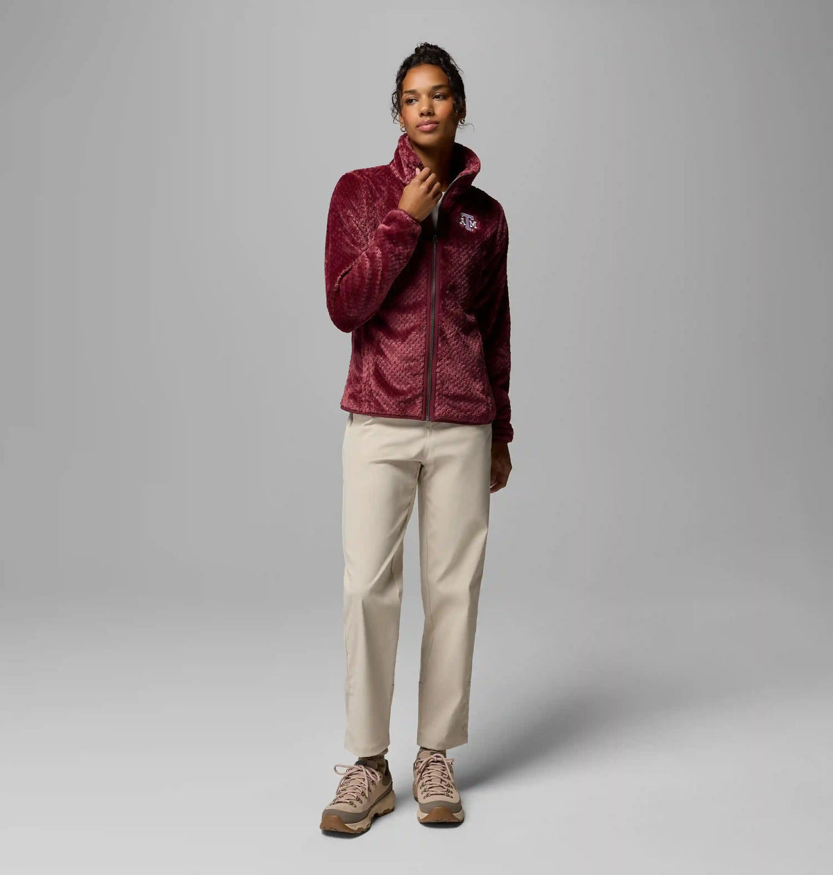 Women's Collegiate Fire Side II Sherpa Full Zip Fleece - Texas A&M