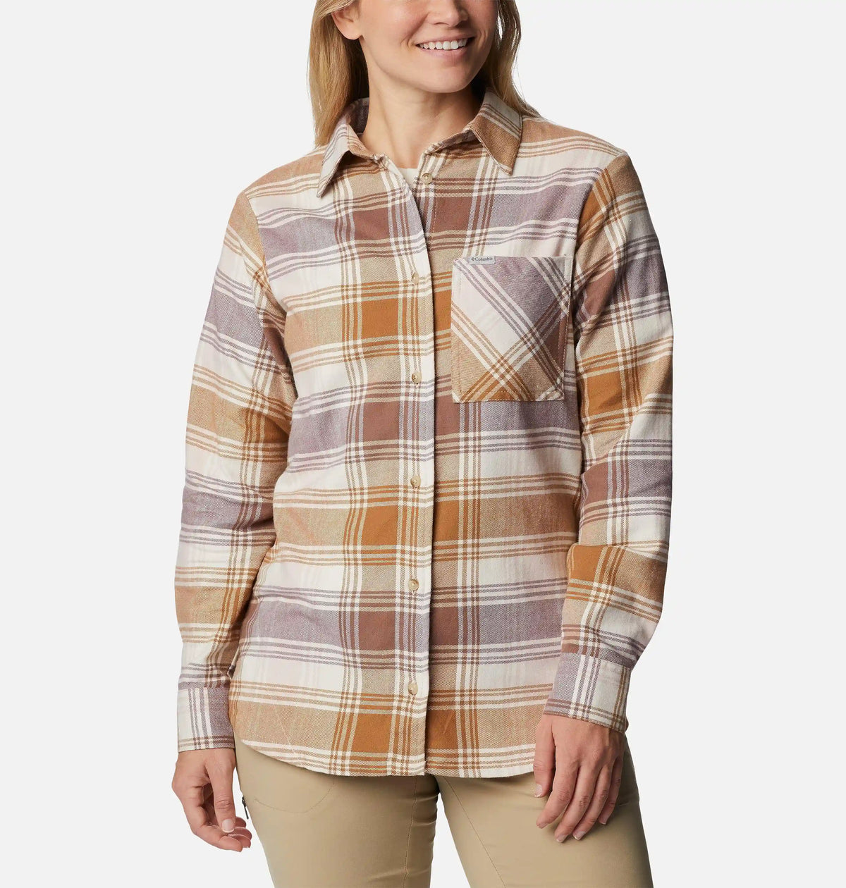 Women's Calico Basin Flannel Long Sleeve Shirt