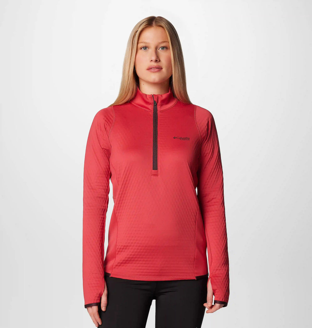 Women's Crystal Leaf Omni-Heat Helix Half Zip Pullover