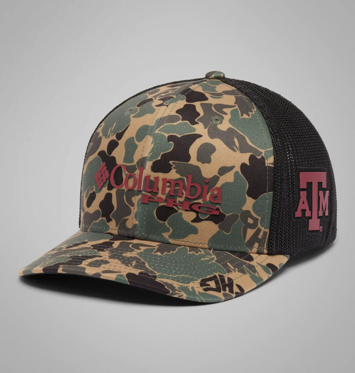 Collegiate PHG Camo Mesh Ball Cap - Texas A&M