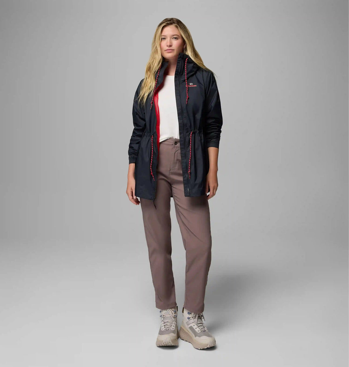 Women's Collegiate Lily Park Rain Jacket - Georgia