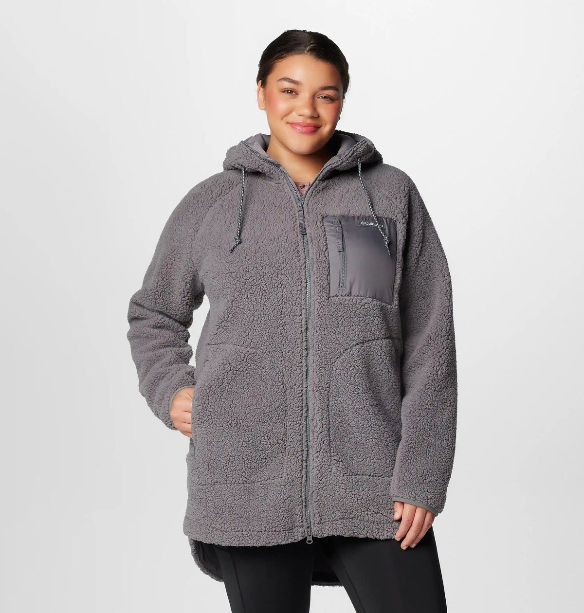 Women's Winter Warmth Full Zip Hoodie - Plus Size