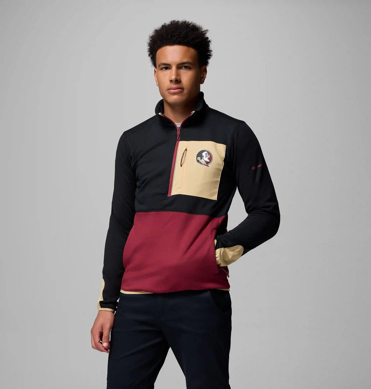 Men's Collegiate Columbia Hike Half Zip Jacket - Florida State