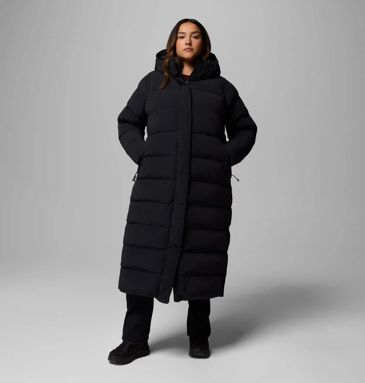 Women's Amaze Puff Long Hooded Jacket - Plus Size