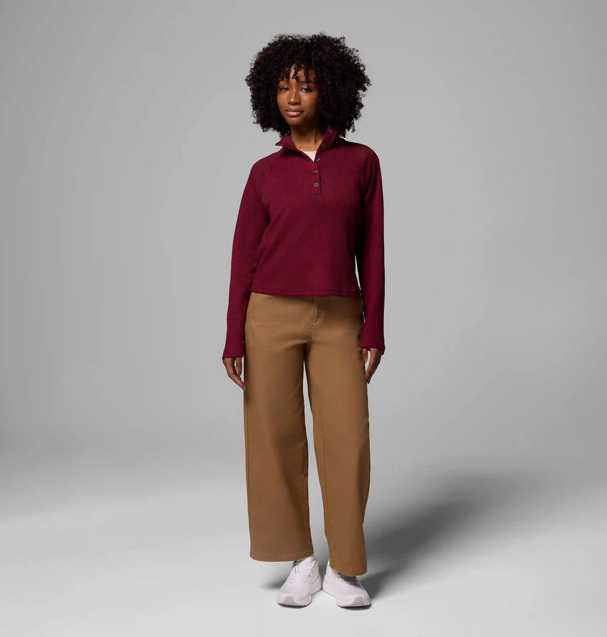 Women's Holly Hideaway Waffle Half Snap Shirt