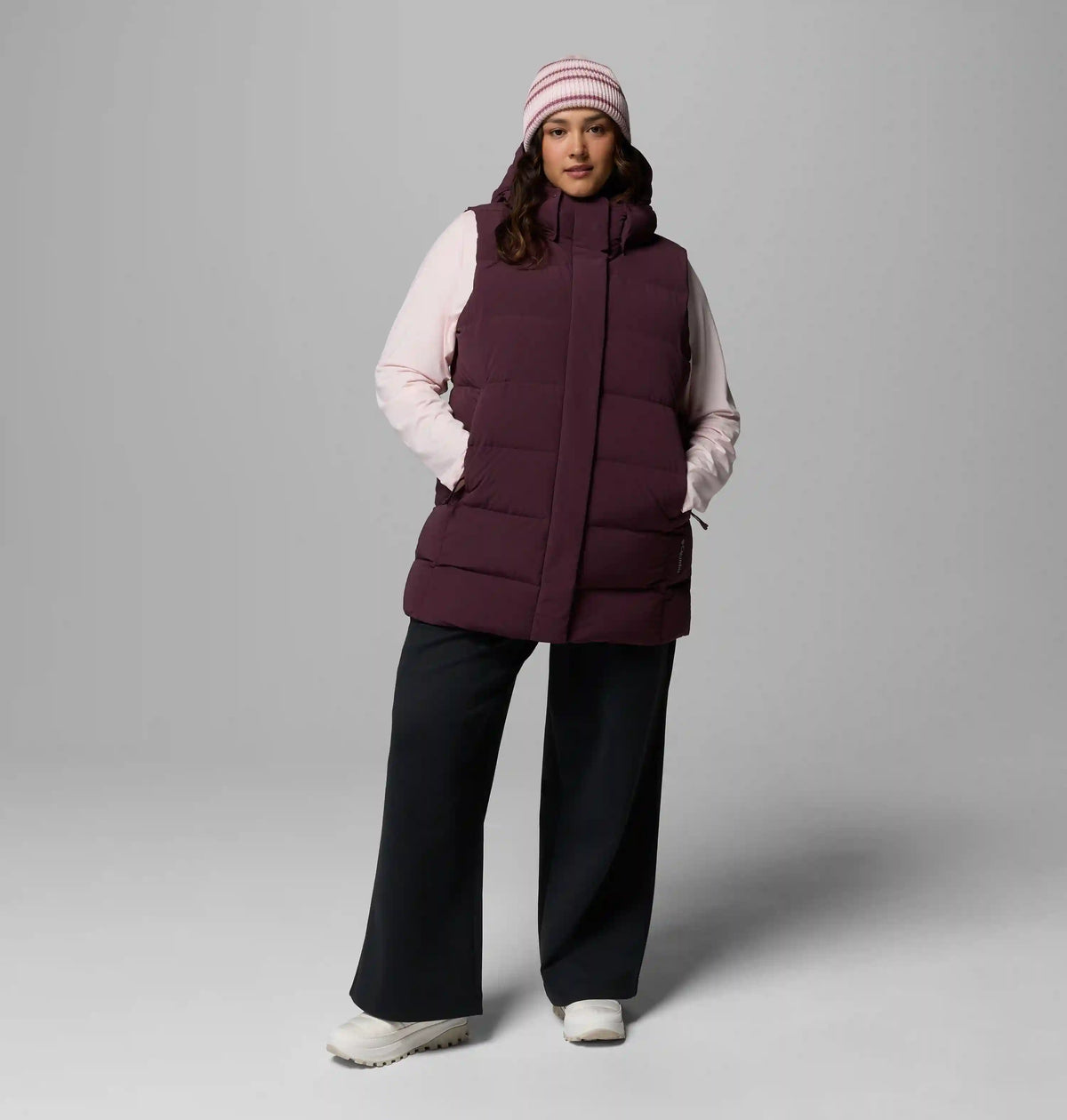 Women's Amaze Puff Mid Hooded Vest - Plus Size