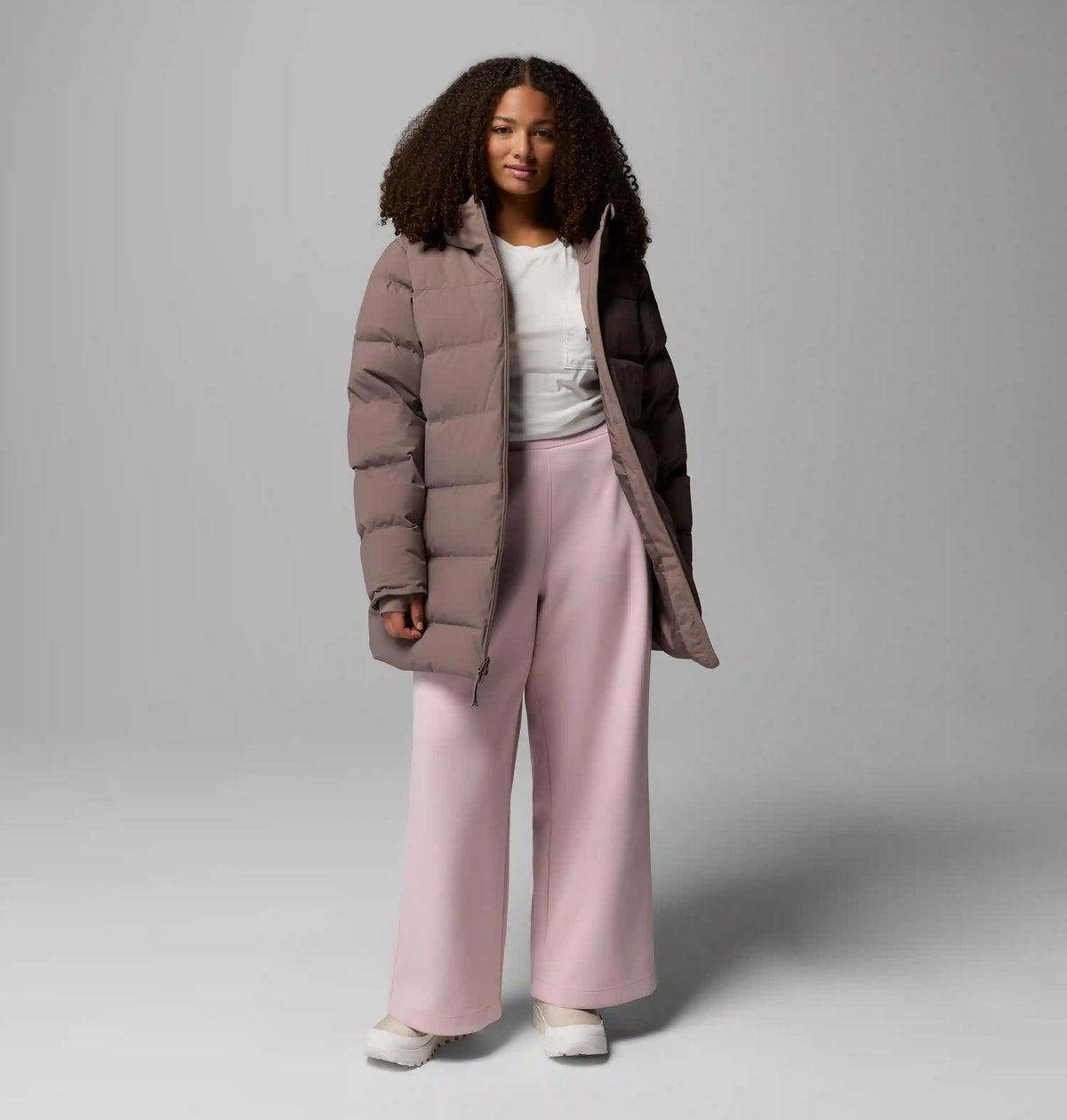 Women's Amaze Puff Heat Seal Mid Hooded Jacket - Plus Size