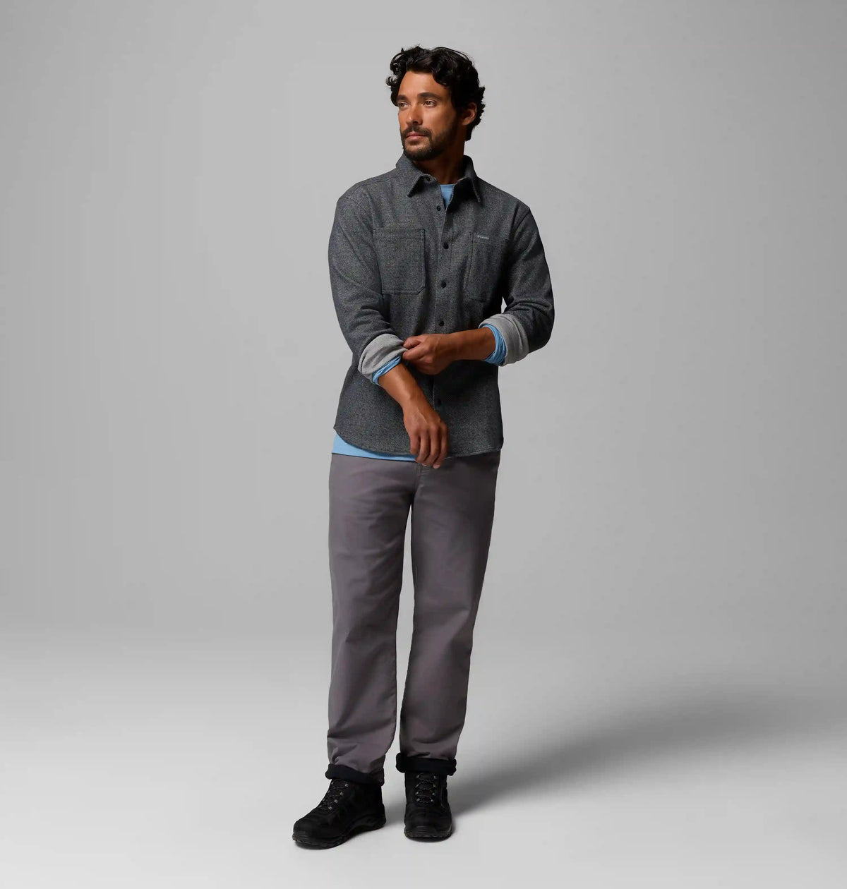 Men's Twill River Long Sleeve Knit Shirt