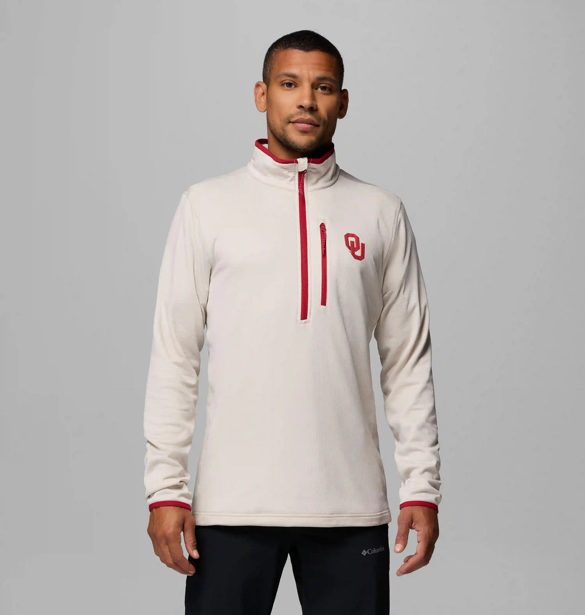Men's Collegiate Essential Hike Grid Fleece Half Zip - Oklahoma