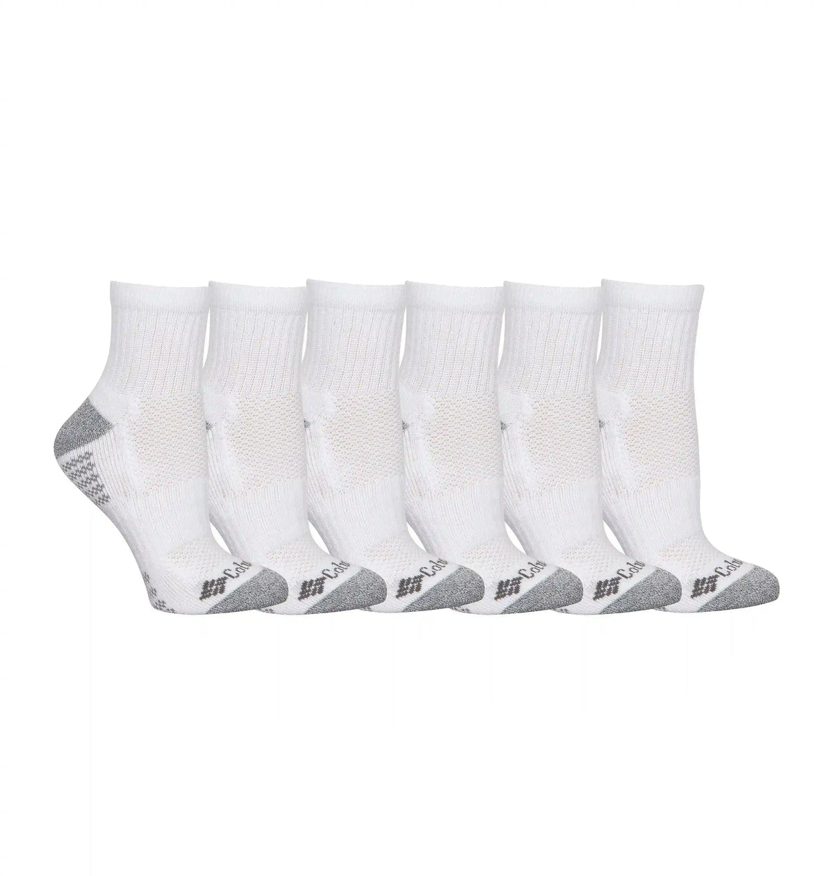 Women’s Fashion Quarter Socks With Pique Footbed - 6 Pack