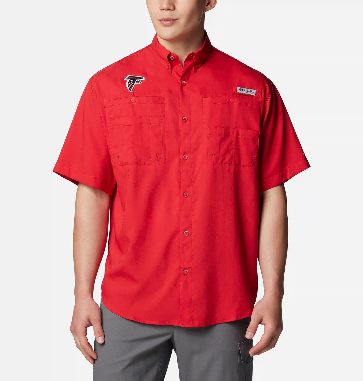 Men's PFG Tamiami Short Sleeve Shirt - Atlanta Falcons